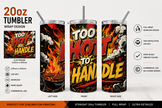 Premium 20oz Straight Tumbler Wrap Design - BraaiSA 43