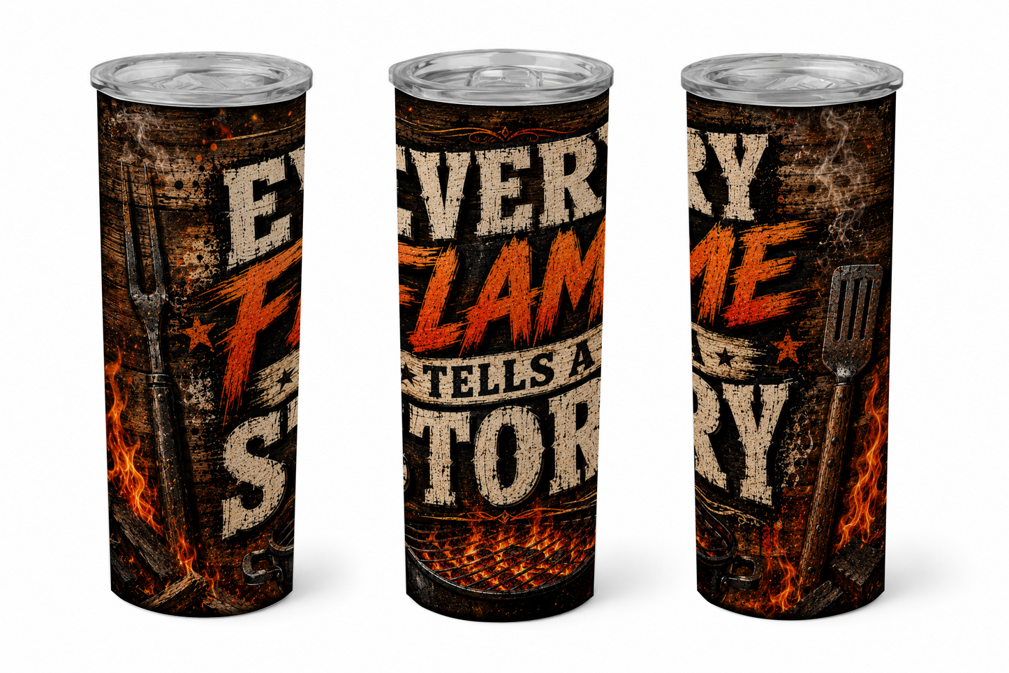 Premium 20oz Straight Tumbler Wrap Design - BraaiSA 44