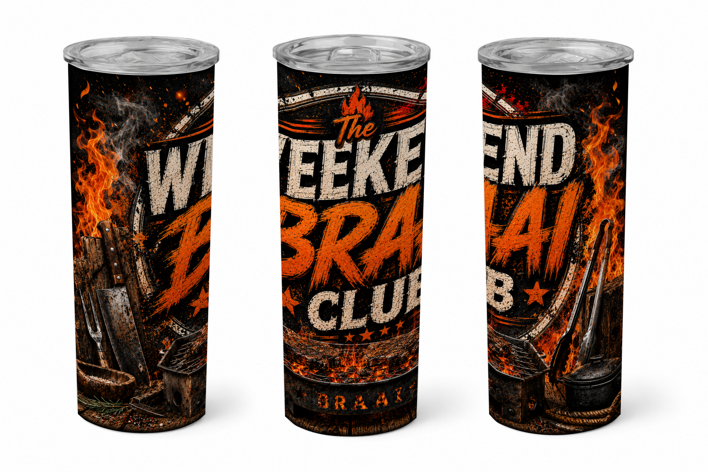 Premium 20oz Straight Tumbler Wrap Design - BraaiSA BUNDLE (60 Designs)