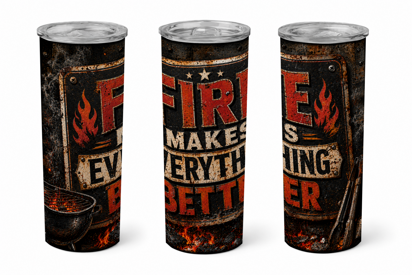 Premium 20oz Straight Tumbler Wrap Design - BraaiSA 47