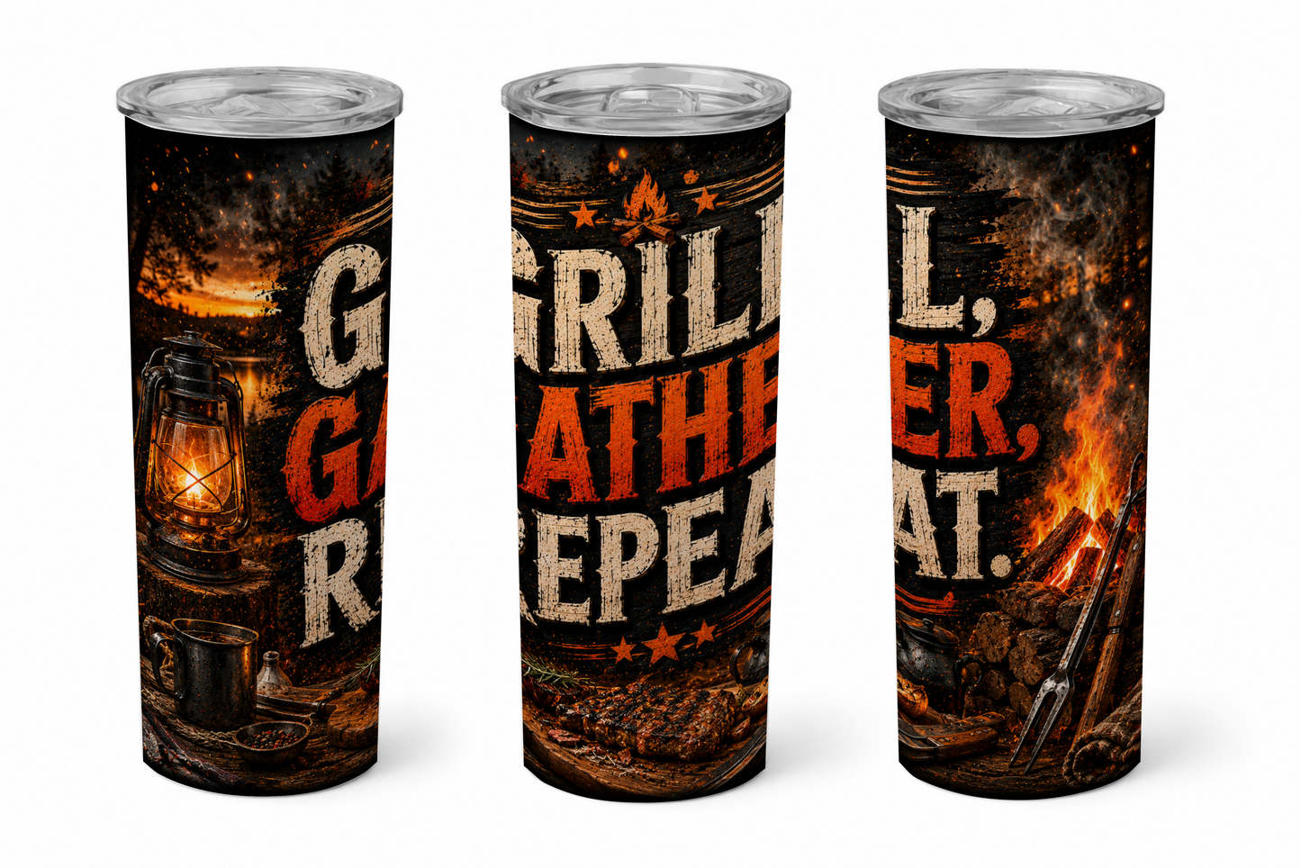 Premium 20oz Straight Tumbler Wrap Design - BraaiSA 48
