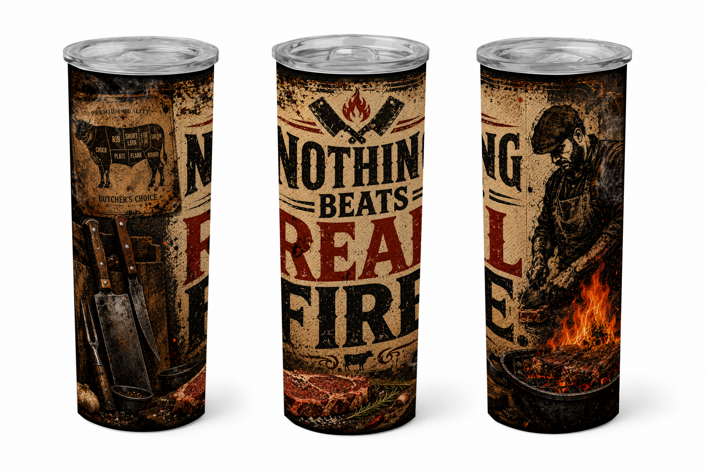 Premium 20oz Straight Tumbler Wrap Design - BraaiSA 50