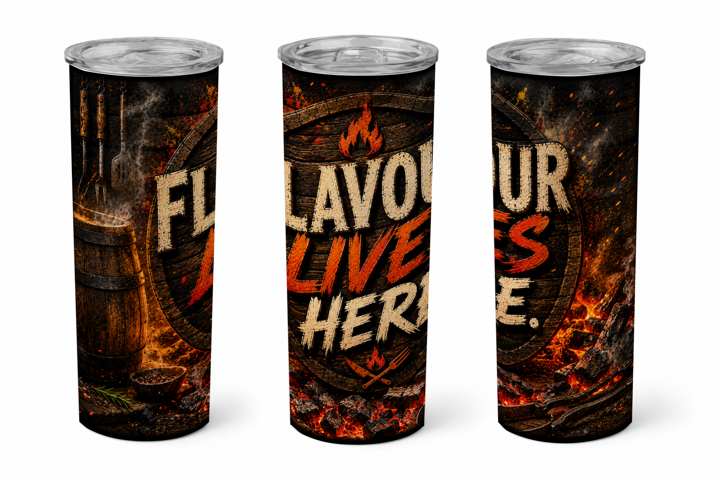 Premium 20oz Straight Tumbler Wrap Design - BraaiSA 56