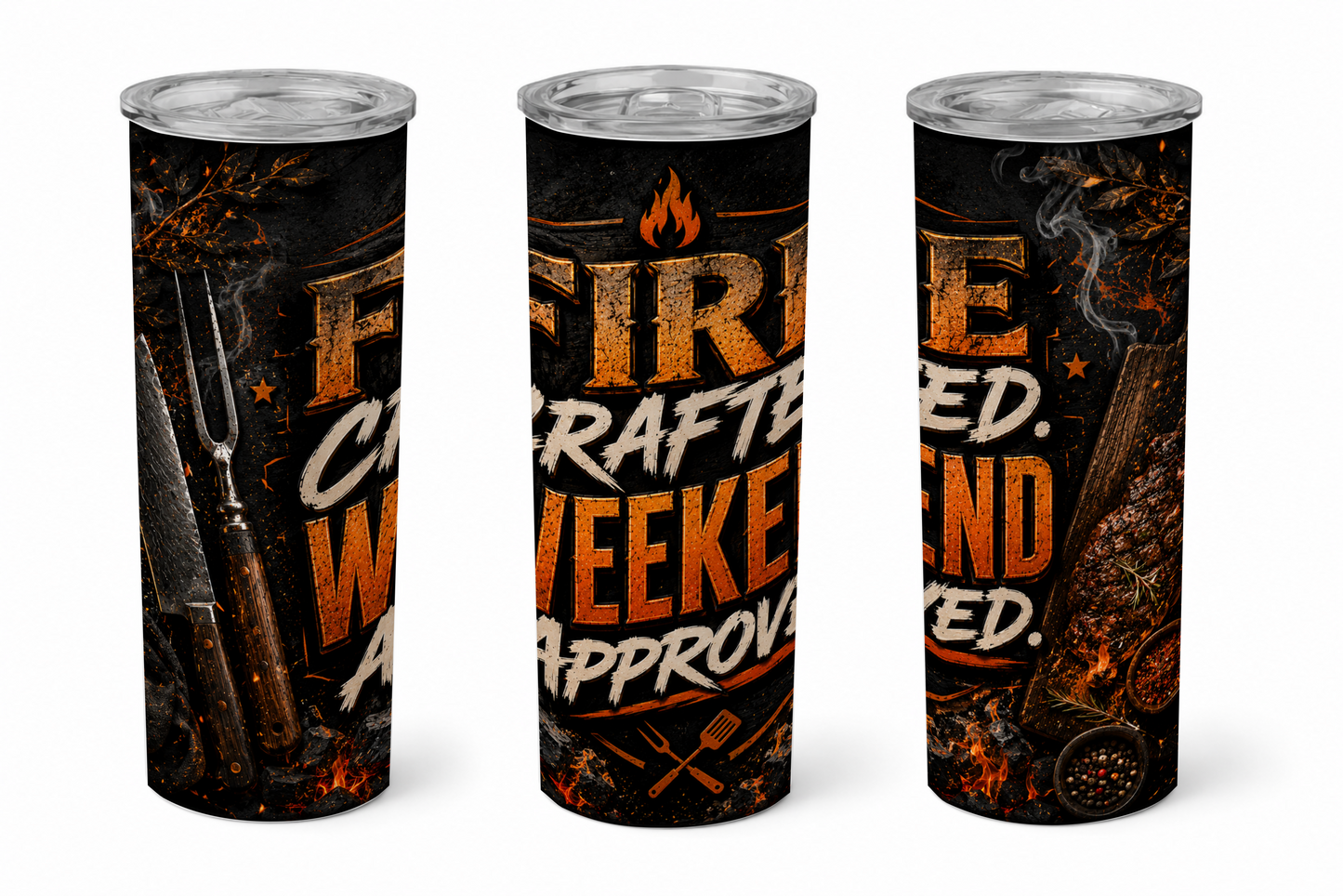 Premium 20oz Straight Tumbler Wrap Design - BraaiSA 58