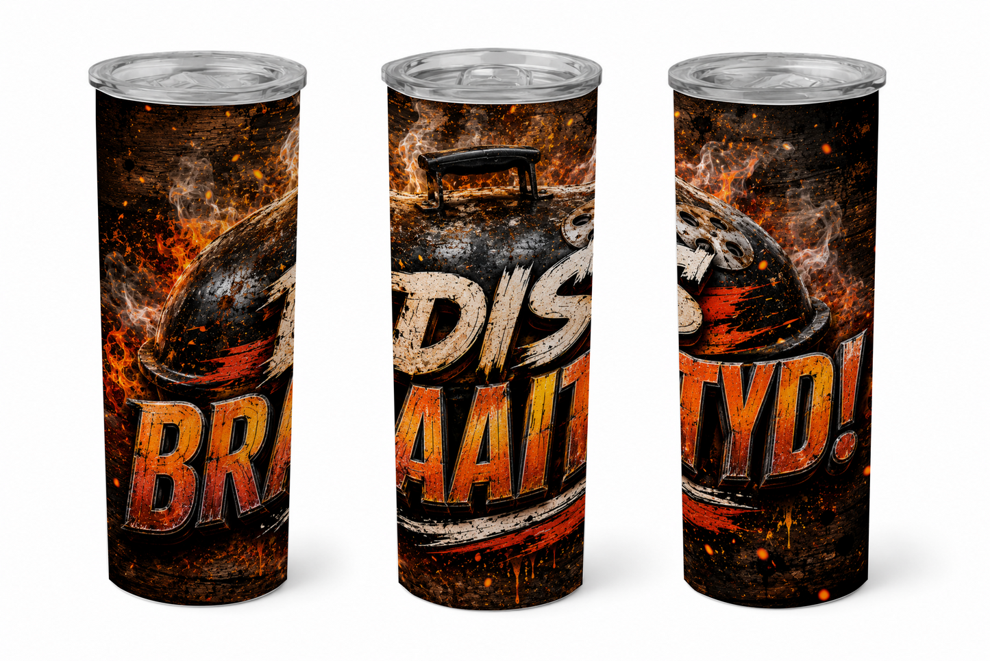 Premium 20oz Straight Tumbler Wrap Design - BraaiSA 05