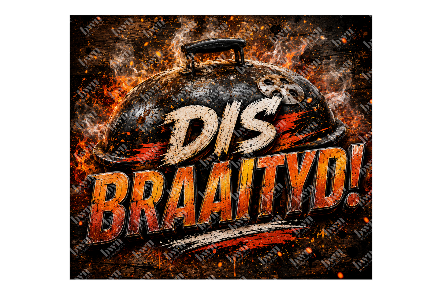 Premium 20oz Straight Tumbler Wrap Design - BraaiSA 05