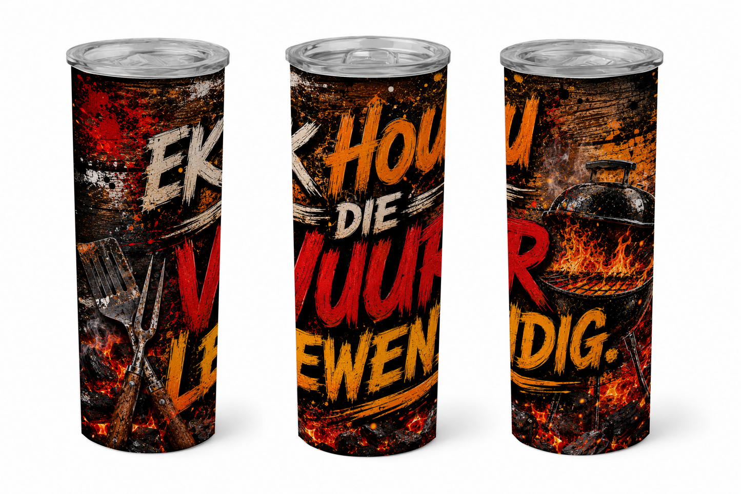 Premium 20oz Straight Tumbler Wrap Design - BraaiSA 06