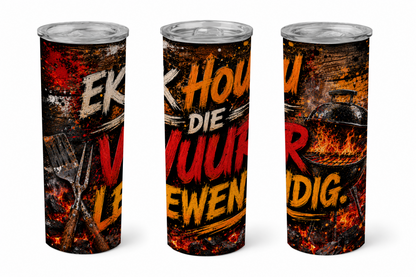 Premium 20oz Straight Tumbler Wrap Design - BraaiSA 06