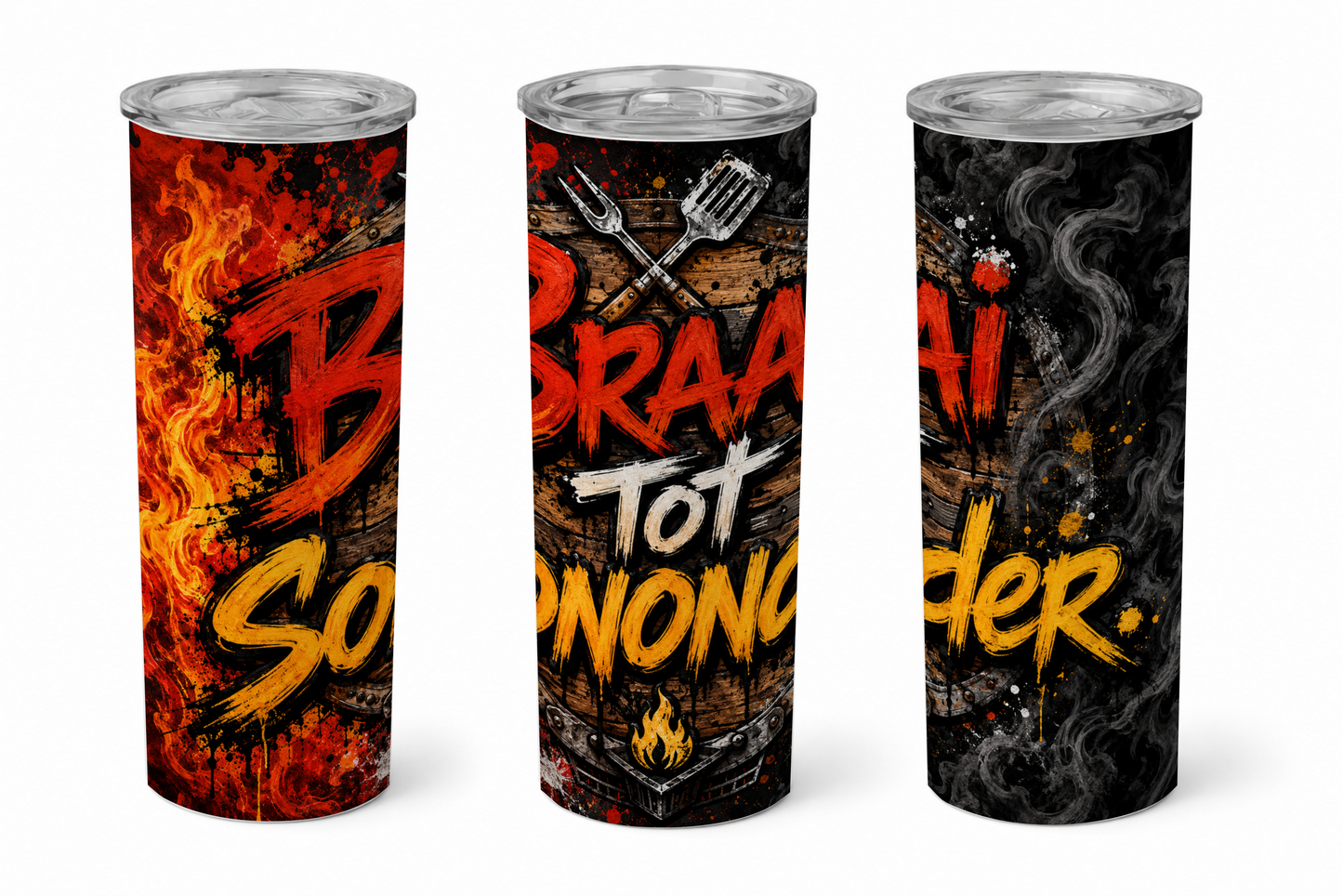 Premium 20oz Straight Tumbler Wrap Design - BraaiSA 08