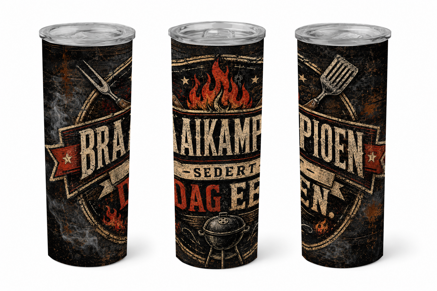 Premium 20oz Straight Tumbler Wrap Design - BraaiSA 09