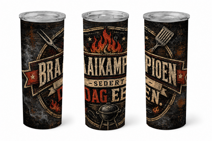 Premium 20oz Straight Tumbler Wrap Design - BraaiSA 09