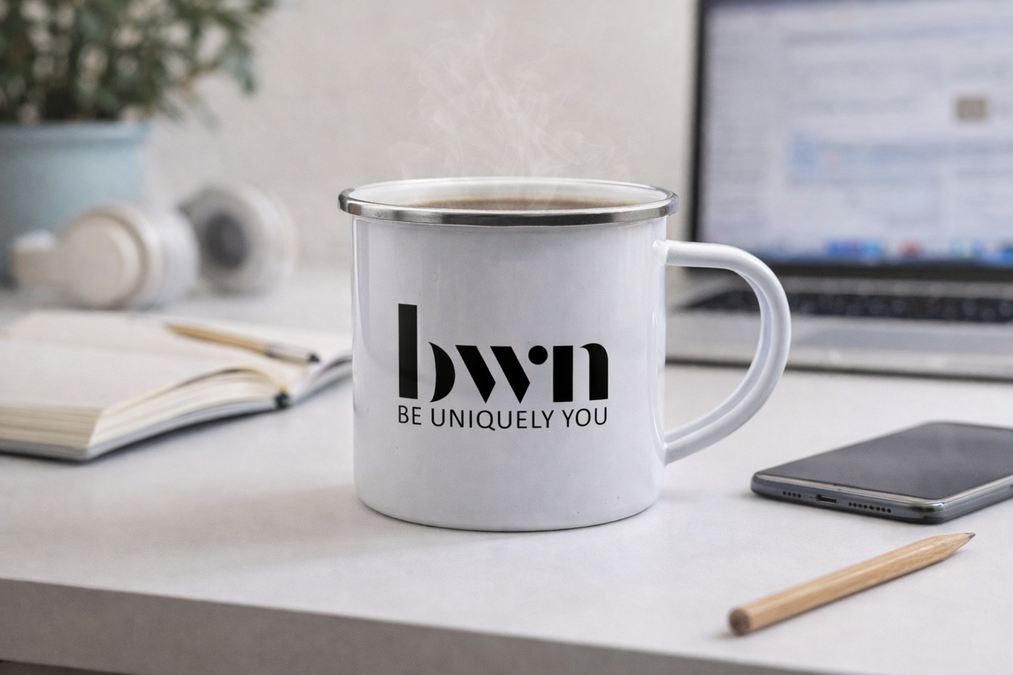 Custom Printed Enamel Mug – Personalised Sublimation Camping Mug