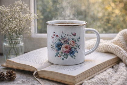 Custom Printed Enamel Mug – Personalised Sublimation Camping Mug