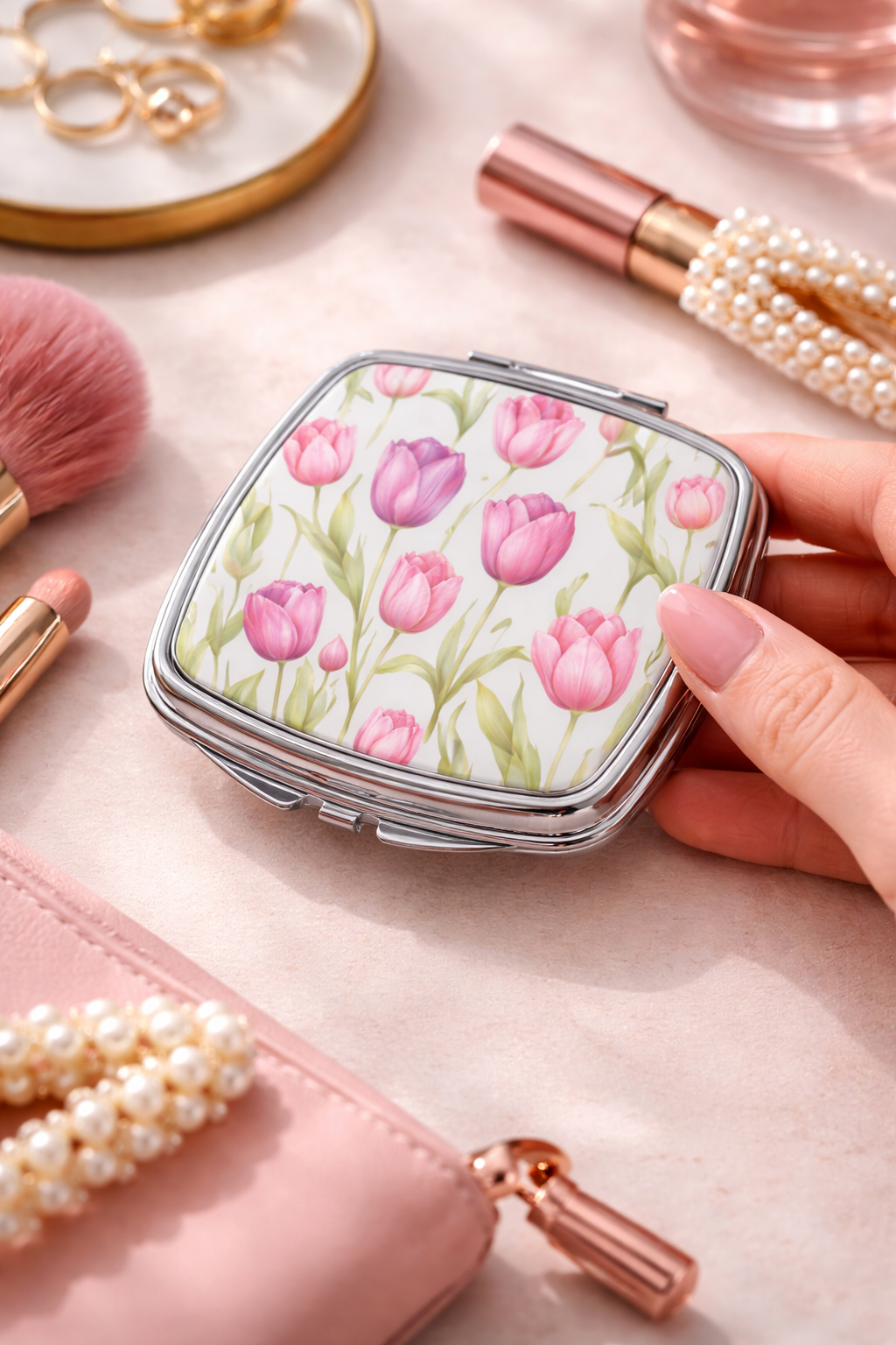 Square Compact Mirror – Custom Printed Personalised Pocket Mirror