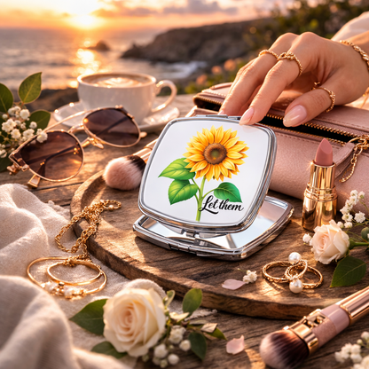 Square Compact Mirror – Custom Printed Personalised Pocket Mirror