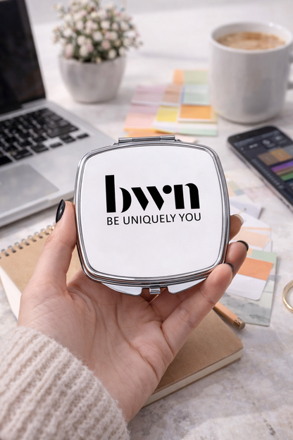 Square Compact Mirror – Custom Printed Personalised Pocket Mirror