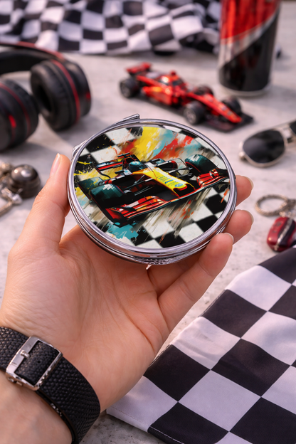 Round Compact Mirror – Custom Printed Personalised Pocket Mirror