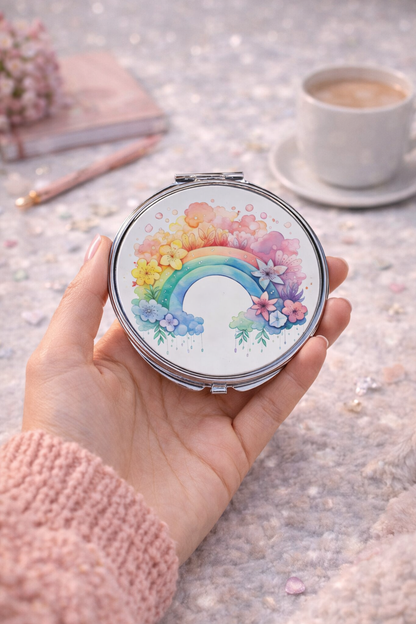 Round Compact Mirror – Custom Printed Personalised Pocket Mirror