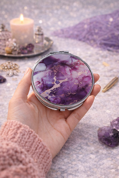 Round Compact Mirror – Custom Printed Personalised Pocket Mirror
