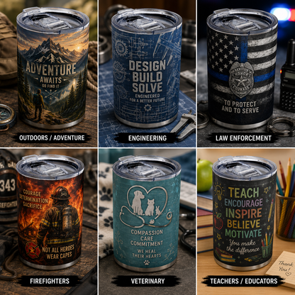Custom Printed Whiskey Tumbler – 12oz Stainless Steel
