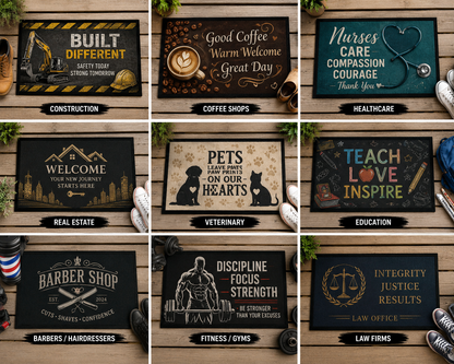 Custom Printed Doormat (600x400mm) | Personalised Welcome Mat | Indoor/Outdoor Entry Mat