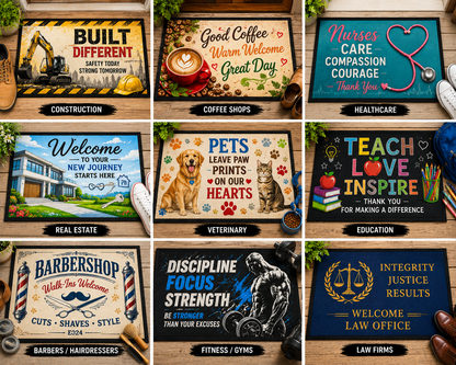 Custom Printed Doormat (600x400mm) | Personalised Welcome Mat | Indoor/Outdoor Entry Mat