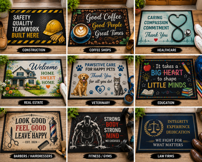 Custom Printed Doormat (600x400mm) | Personalised Welcome Mat | Indoor/Outdoor Entry Mat