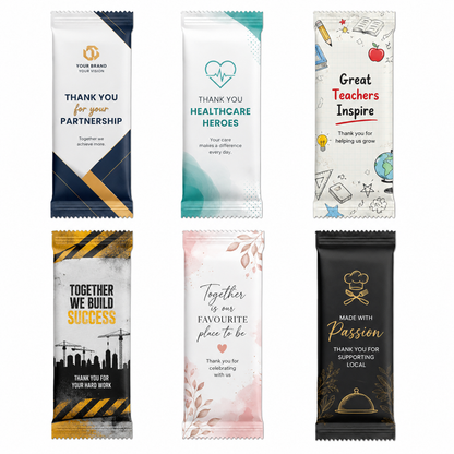 Personalised 80g Chocolate Slab with Custom Wrapper – Sweet Branded Gift