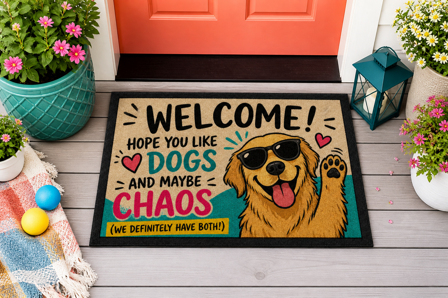 Custom Printed Doormat (600x400mm) | Personalised Welcome Mat | Indoor/Outdoor Entry Mat
