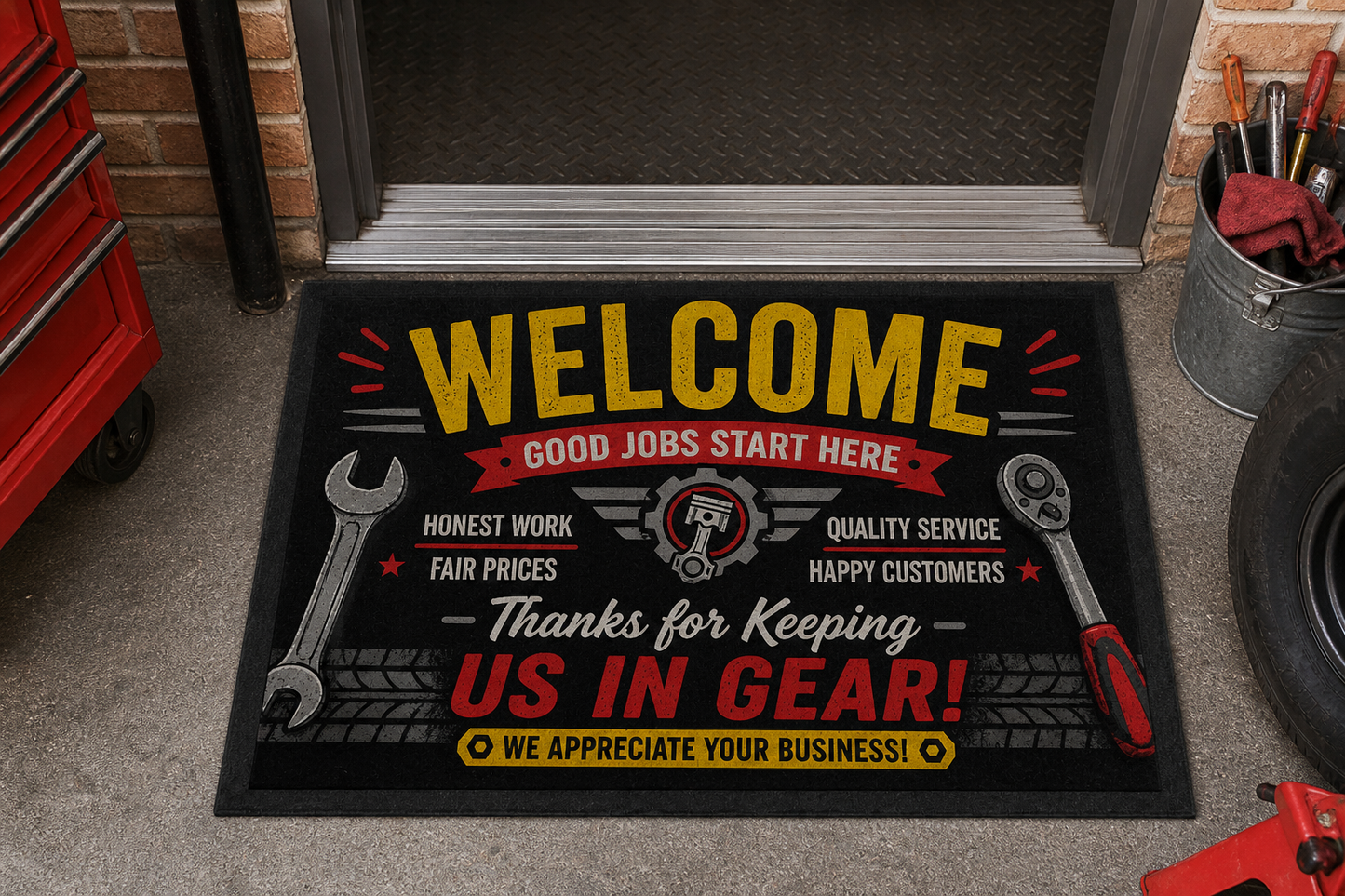 Custom Printed Doormat (600x400mm) | Personalised Welcome Mat | Indoor/Outdoor Entry Mat