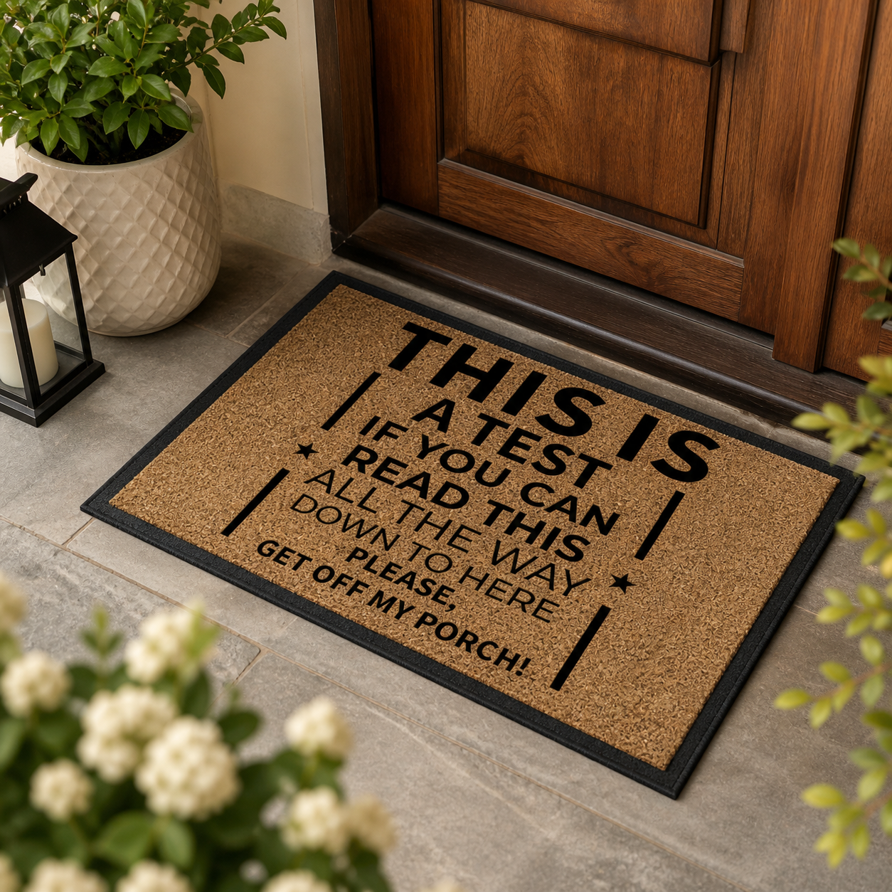 Custom Printed Doormat (600x400mm) | Personalised Welcome Mat | Indoor/Outdoor Entry Mat