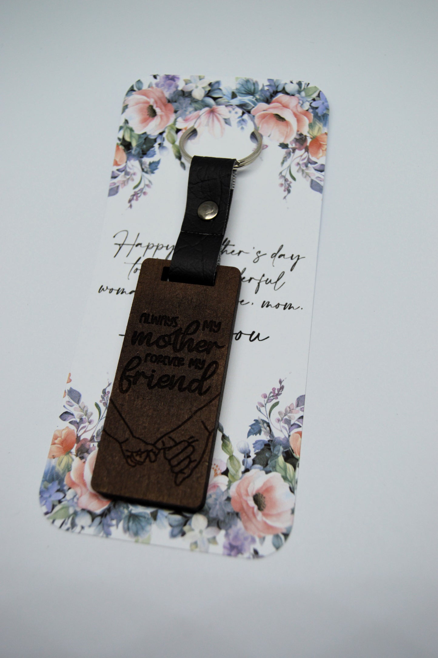 Mothers Day Photo Frame keyring with Faux leather strap 3
