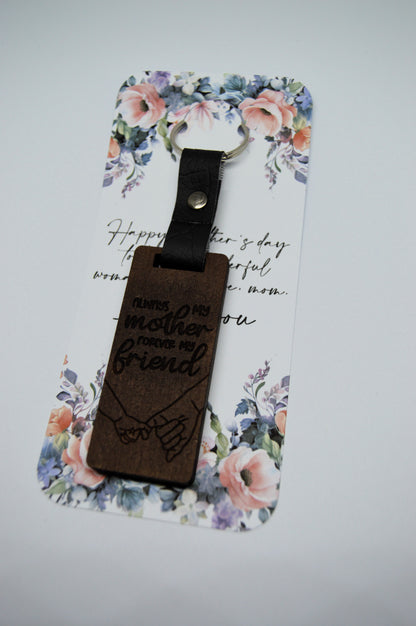 Mothers Day Photo Frame keyring with Faux leather strap 3