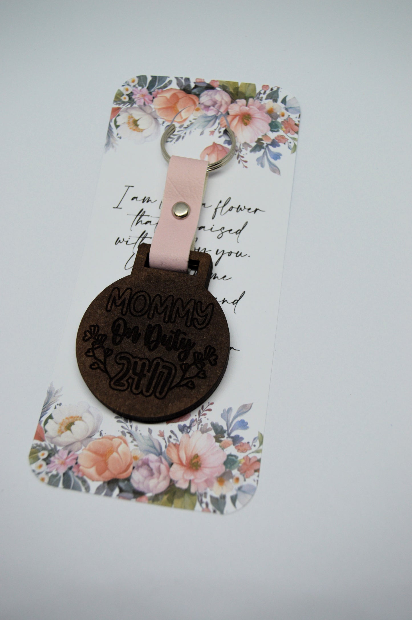 Mothers Day Photo Frame keyring with Faux leather strap 4