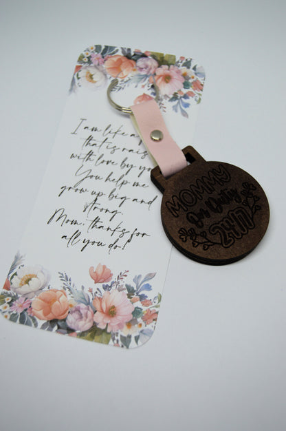 Mothers Day Photo Frame keyring with Faux leather strap 4