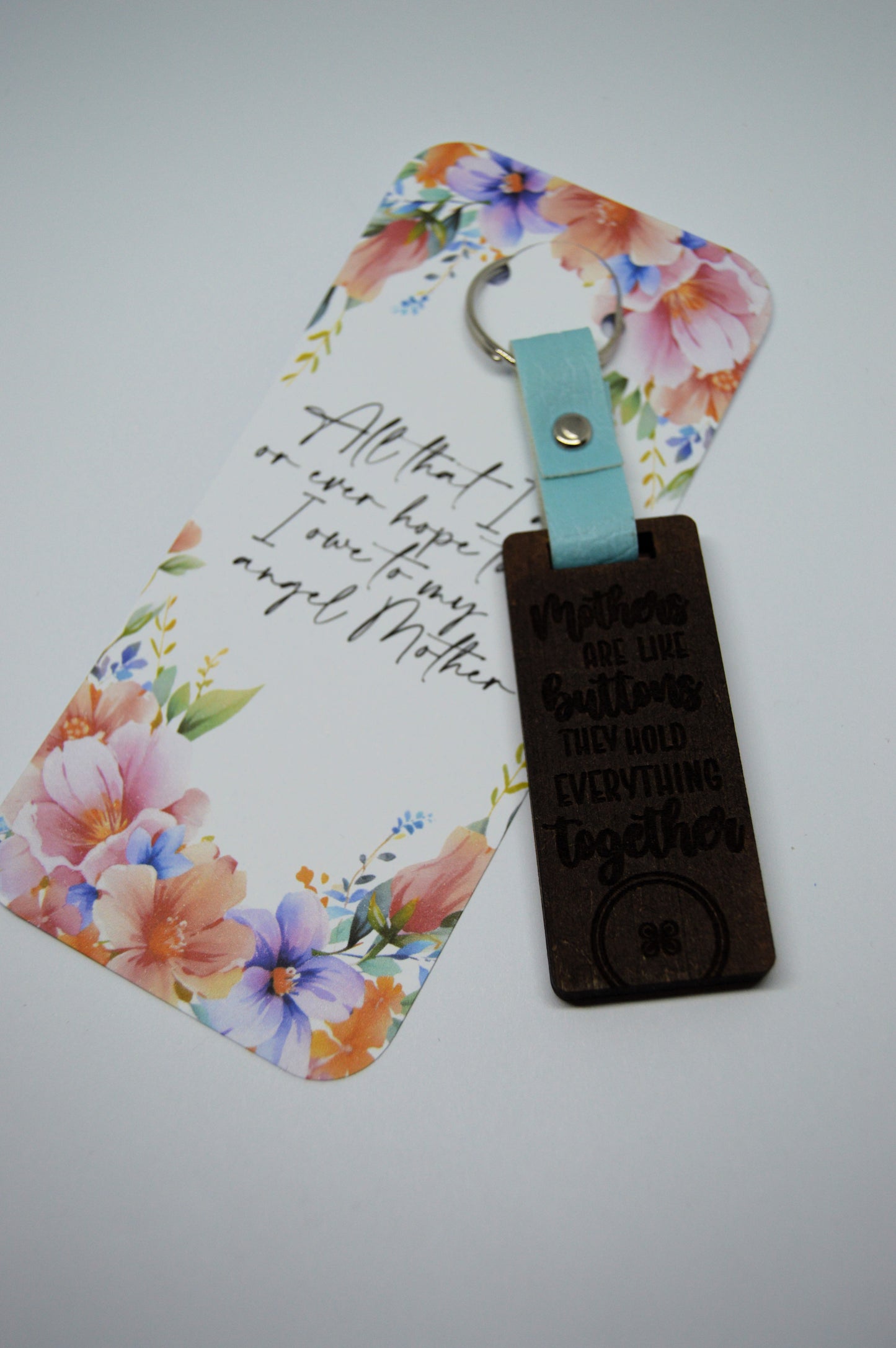 Mothers Day Photo Frame keyring with Faux leather strap 6