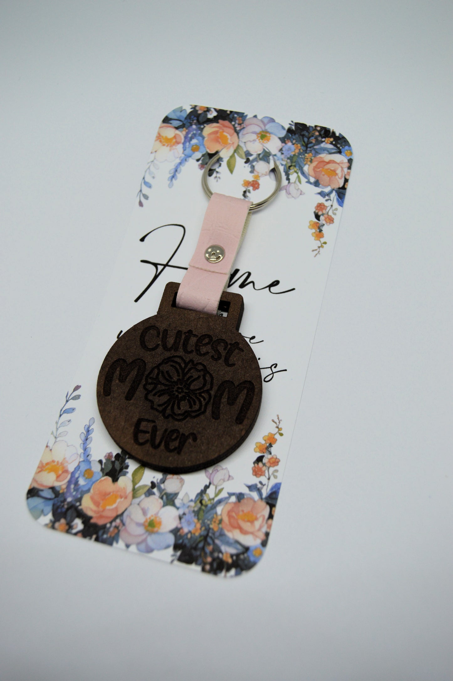 Mothers Day Photo Frame keyring with Faux leather strap 10