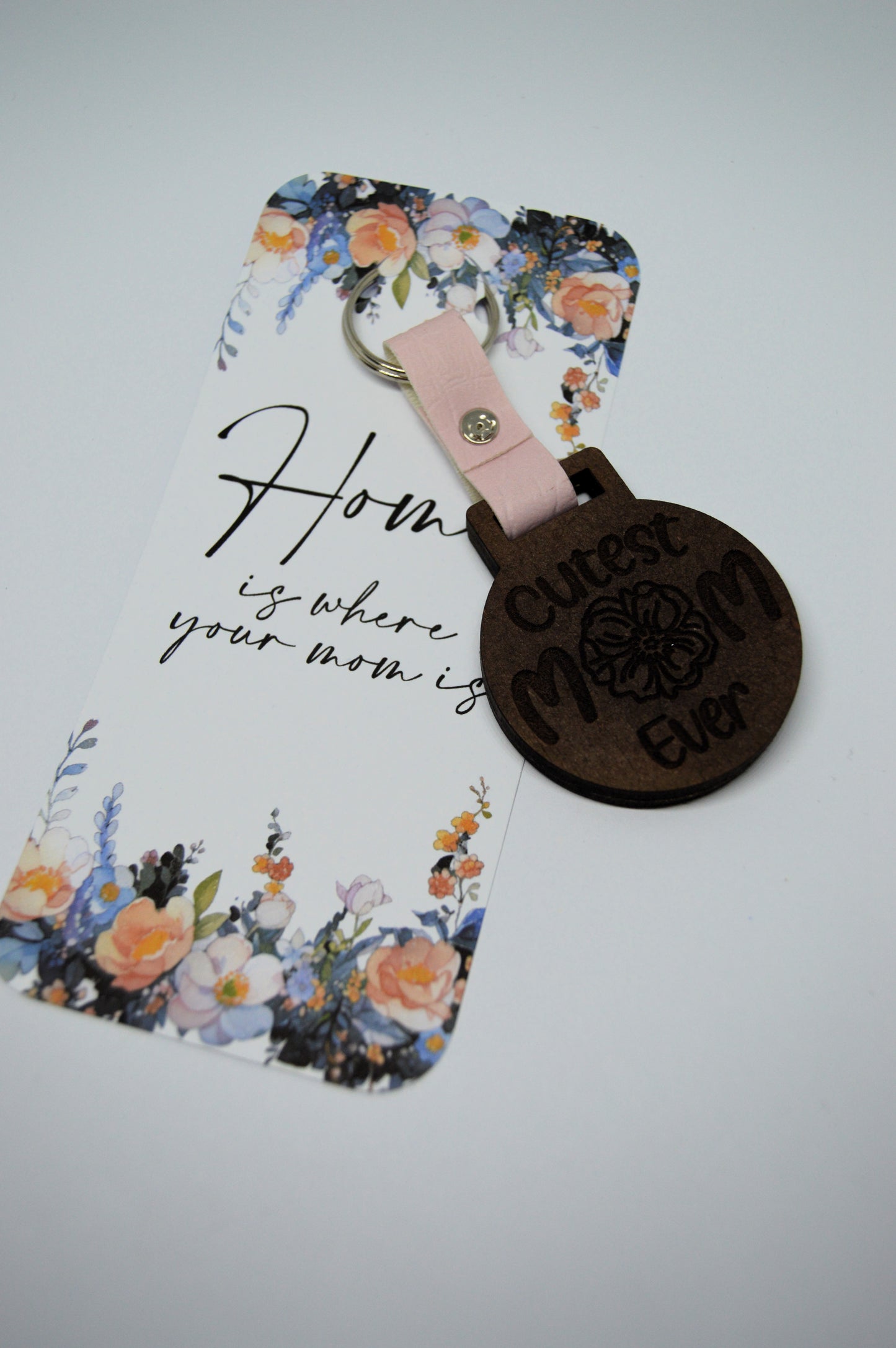 Mothers Day Photo Frame keyring with Faux leather strap 10