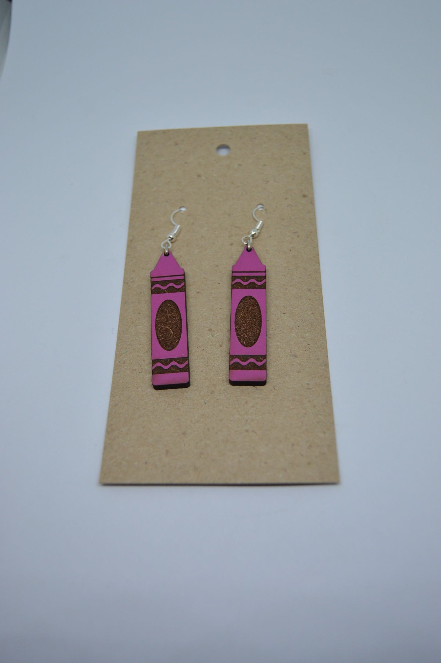 Earrings - Crayons Pink
