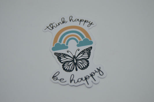 Sticker - Think happy, Be happy