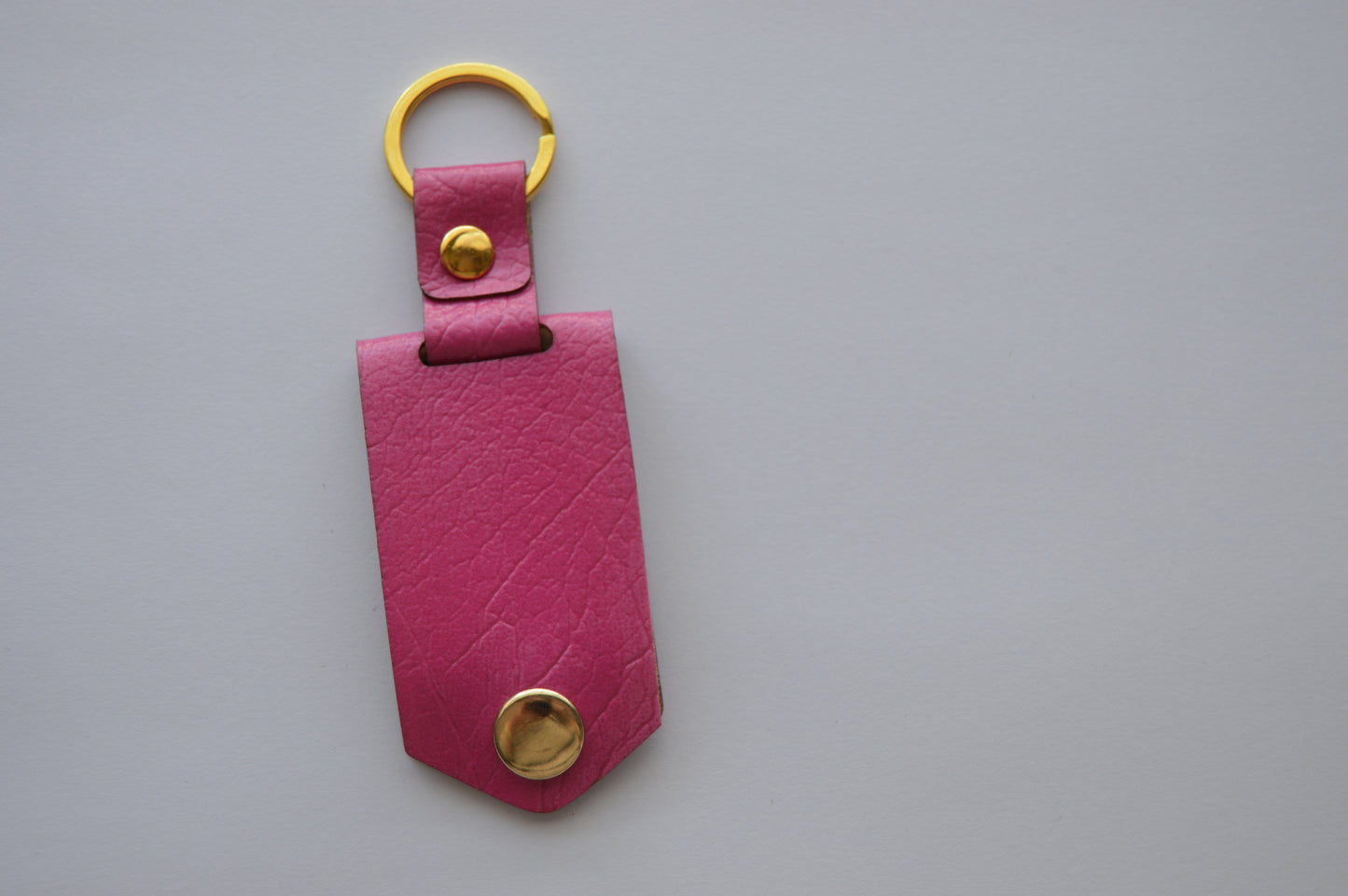 Leatherette Photo Keyring