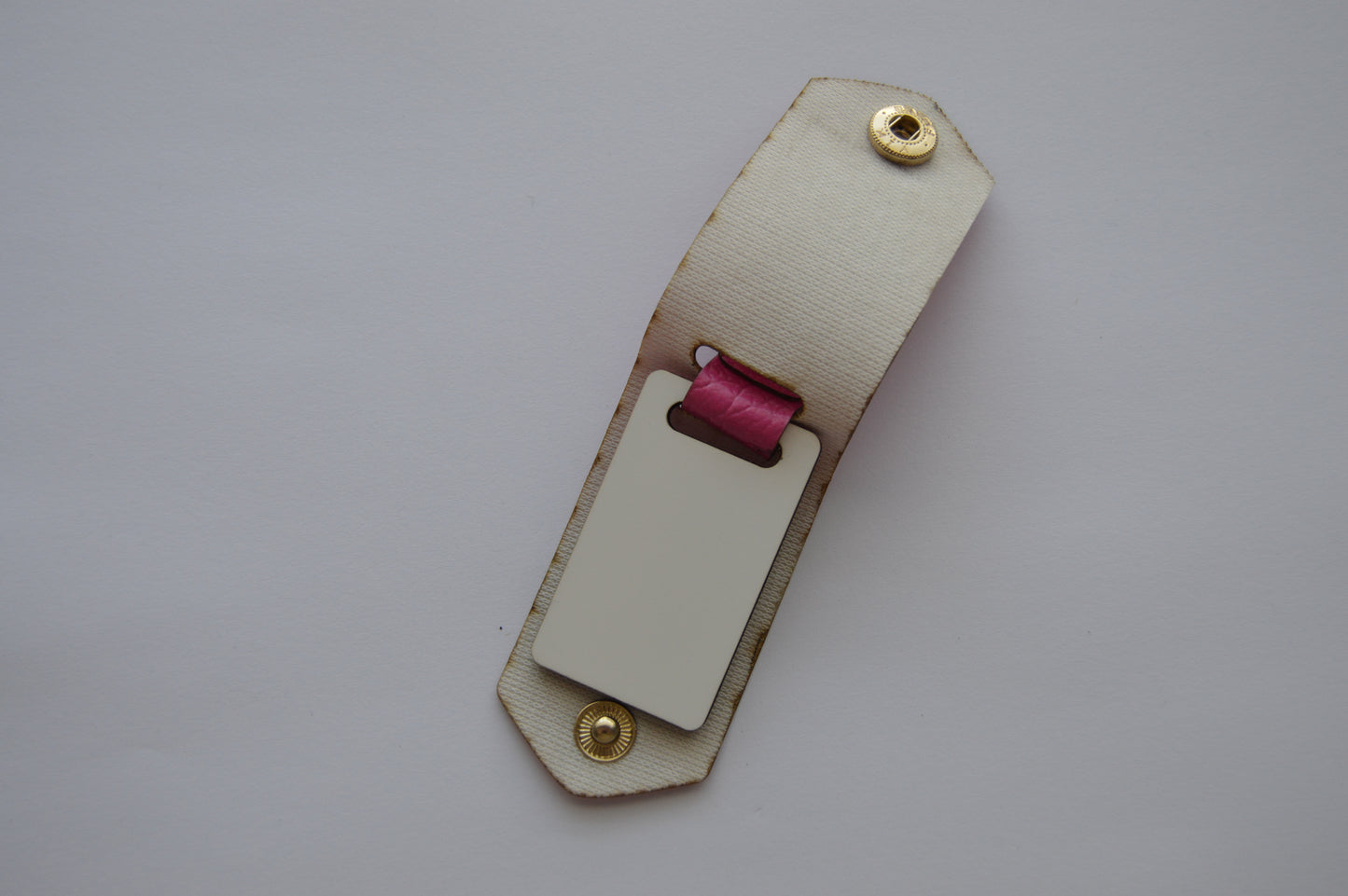 Leatherette Photo Keyring