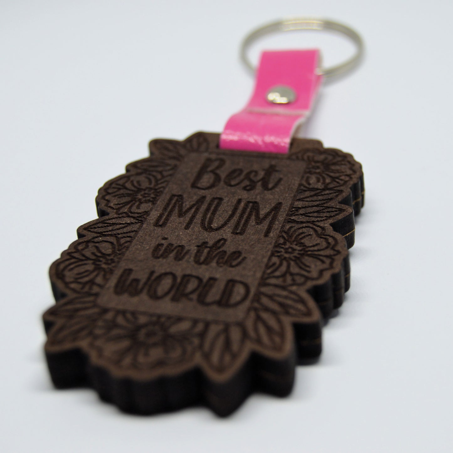 Mothers Day Photo Frame keyring with Faux leather strap 8