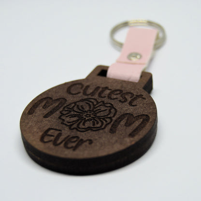 Mothers Day Photo Frame keyring with Faux leather strap 10