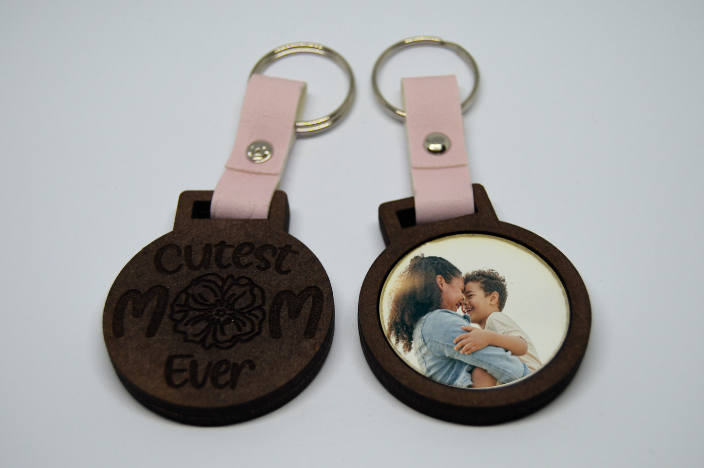 Mothers Day Photo Frame keyring with Faux leather strap 10