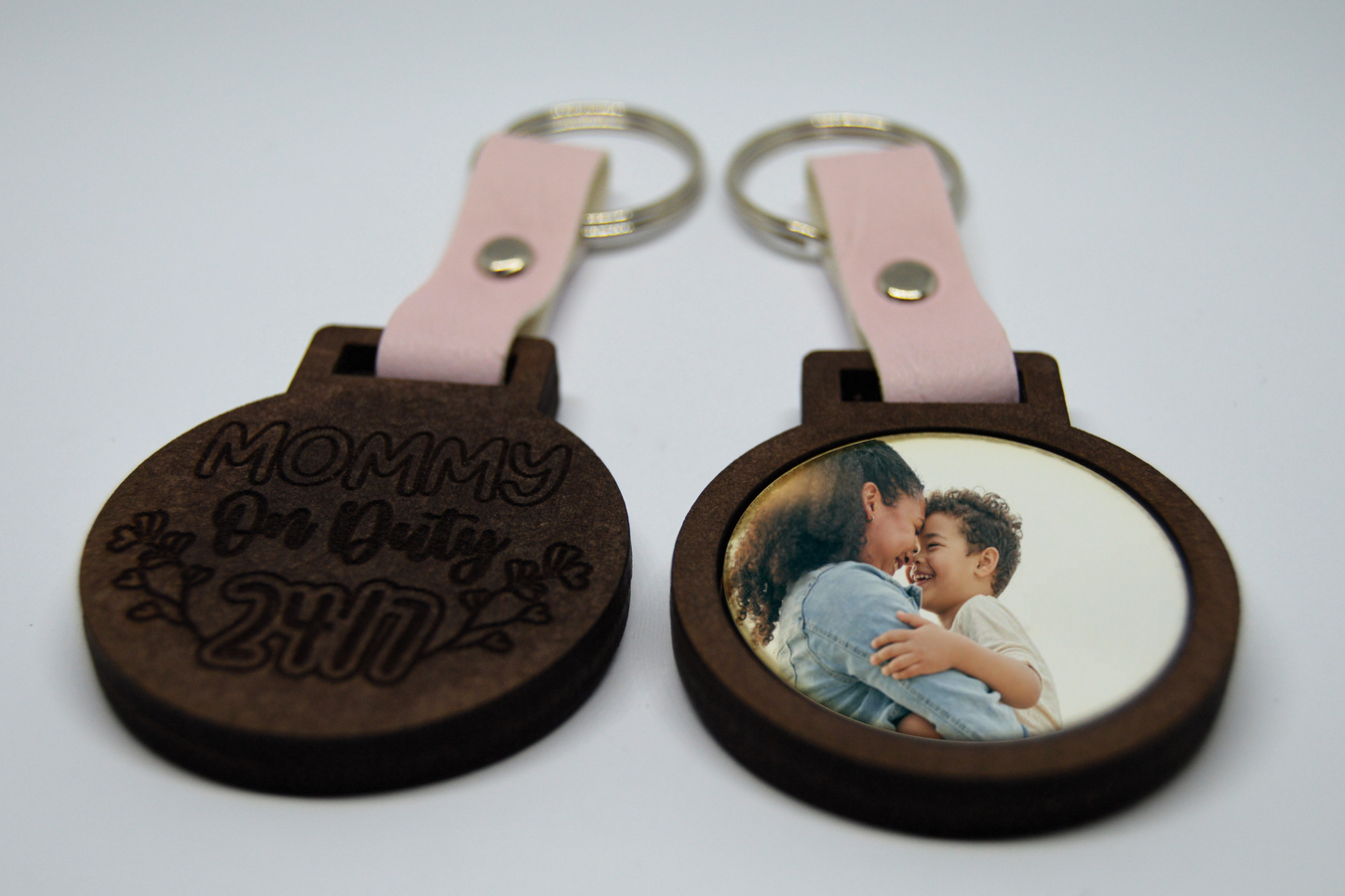 Mothers Day Photo Frame keyring with Faux leather strap 4