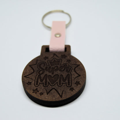 Mothers Day Photo Frame keyring with Faux leather strap 2