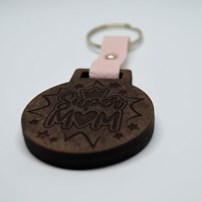 Mothers Day Photo Frame keyring with Faux leather strap 2