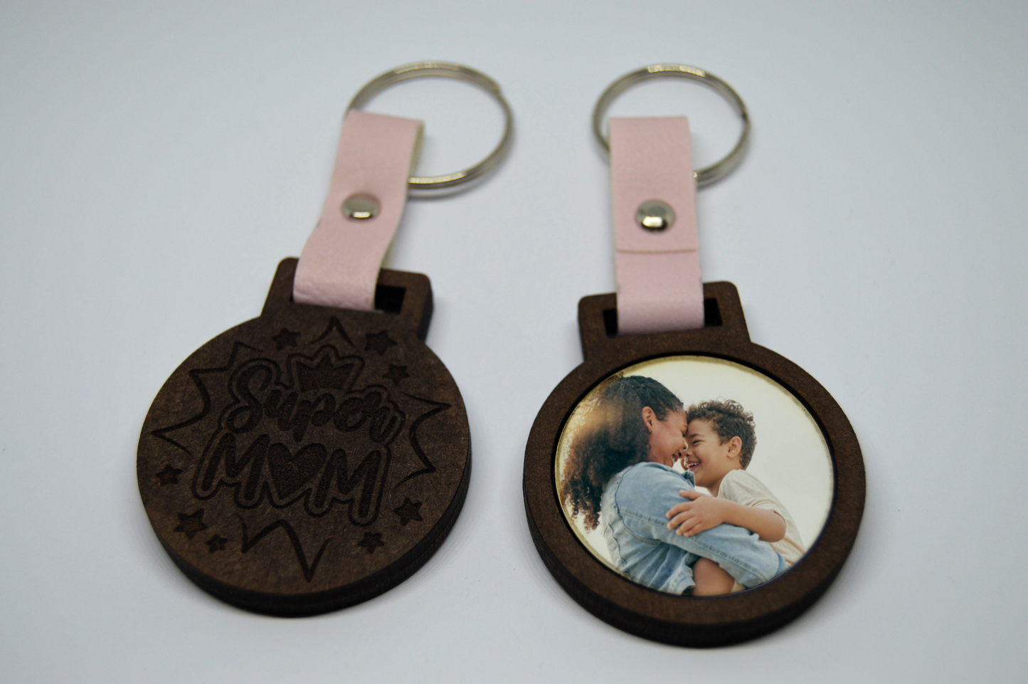 Mothers Day Photo Frame keyring with Faux leather strap 2