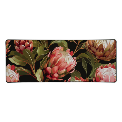 Custom Printed Bar or Desk Mat – 780×300mm Rubber Base with Sewn Edges